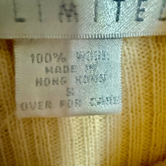 NWT Vintage The Limited  Wool Ribbed Knit Mock Neck Sweater Size Small Deadstock - Picture 9 of 12